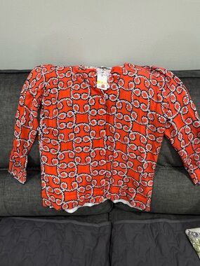 Crown and Ivy Nautical Print cardigan NWT medium